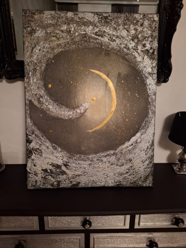 Halbmond im Strudel von Sternenstaub
